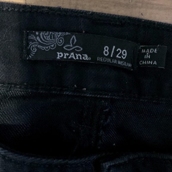 𝅺PRANA Skinny Jeans, Size 8/29, Black Denim. - Picture 3 of 7